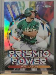 Matt Olson Baseball Cards 2021 Topps Chrome Prismic Power Prices