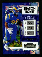 Aaron Donald [Cracked Ice] #56 Football Cards 2021 Panini Contenders Prices