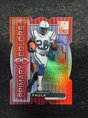 Marshall Faulk [Red Die Cut] #2 Football Cards 1999 Panini Donruss Elite Primary Colors Prices