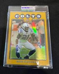Bob Sanders [Gold Refractor] Football Cards 2008 Topps Chrome Prices