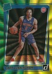 Cade Cunningham [Green and Yellow Laser] Basketball Cards 2021 Panini Donruss Prices