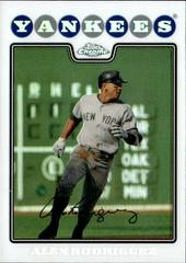 Alex Rodriguez [Refractor] #1 Baseball Cards 2008 Topps Chrome Prices