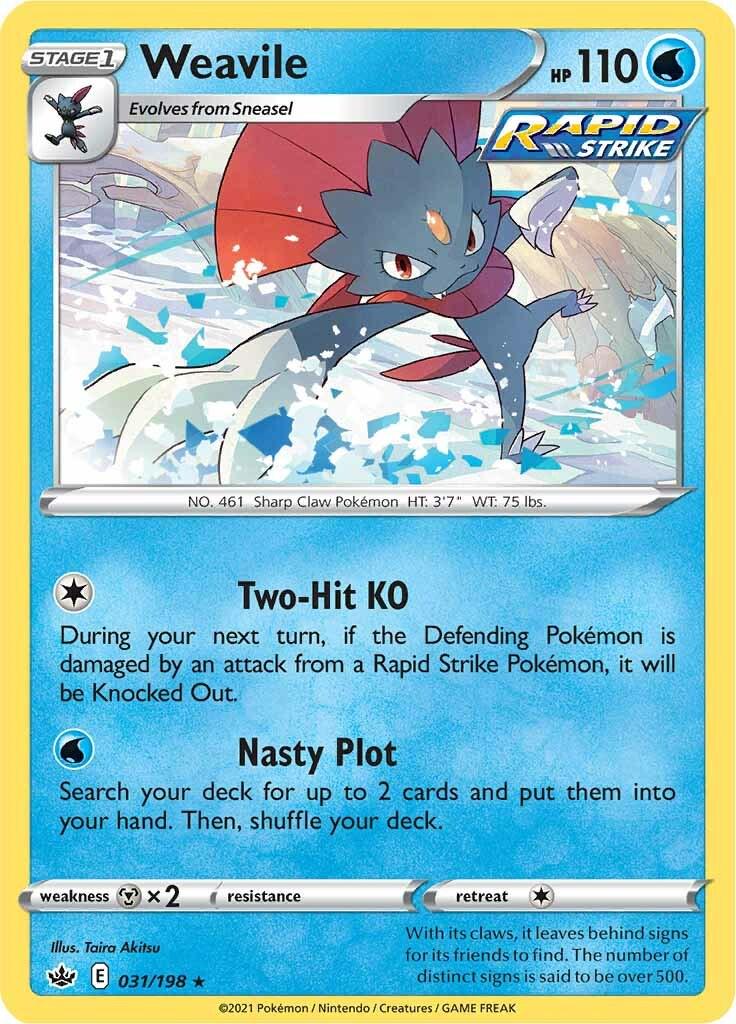 Weavile #31 Pokemon Chilling Reign