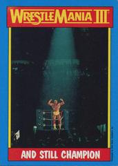 Hulk Hogan #56 Wrestling Cards 1987 Topps WWF Prices