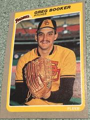 Greg Booker #27 Baseball Cards 1985 Fleer Prices