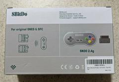 Back Of The Box | 8BitDo SN30 2.4g Wireless Gamepad [Super Famicom Edition] Super Nintendo
