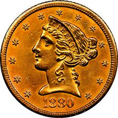 1880 CC Coins Liberty Head Half Eagle Prices
