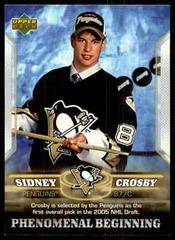 Sidney Crosby #1 Hockey Cards 2005 Upper Deck Phenomenal Beginnings Prices