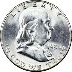 1954 S Coins Franklin Half Dollar Prices