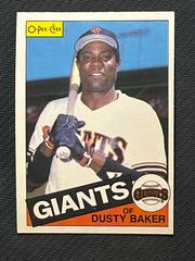 Dusty Baker #165 Baseball Cards 1985 O Pee Chee Prices