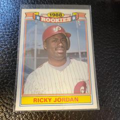 Ricky Jordan #14 Baseball Cards 1989 Topps Glossy Rookies Prices