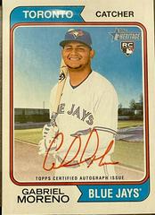 Gabriel Moreno [Special Edition Red Ink] #ROA-GM Baseball Cards 2023 Topps Heritage Real One Autographs Prices