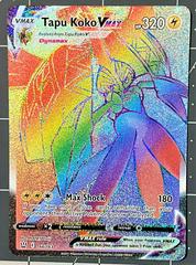 Mavin  2021 Pokemon Battle Styles Tapu Koko VMAX Rainbow Rare 166/163