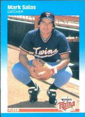 Mark Salas #551 Baseball Cards 1987 Fleer Glossy Prices