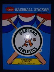 Oakland Athletics Baseball Cards 1989 Fleer Baseball Stickers Prices