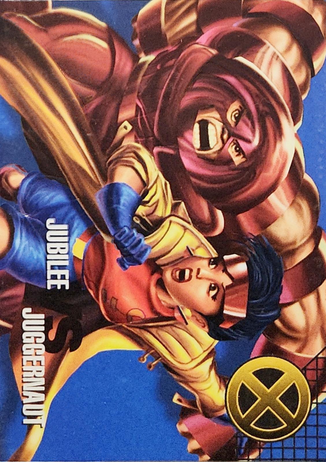 Jubilee Vs. Juggernaut #52 Marvel 1996 Fleer Vision