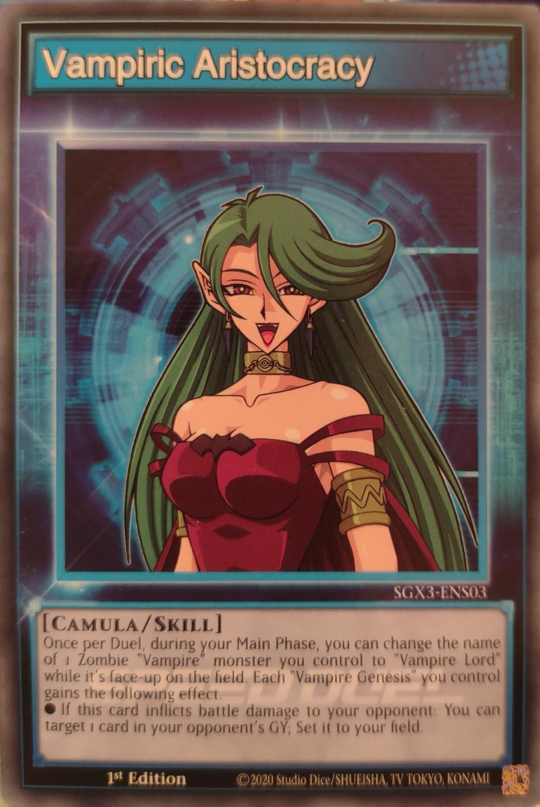 Vampiric Aristocracy SGX3-ENS03 YuGiOh Speed Duel GX: Duelists of Shadows