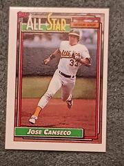 Jose Canseco #401 Baseball Cards 1992 Topps Micro Prices