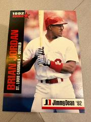 Brian Jordan #3 Baseball Cards 1992 Jimmy Dean Rookie Stars Prices