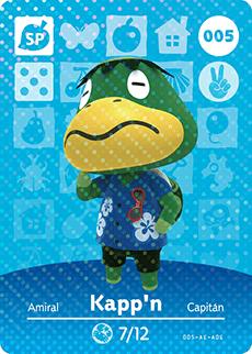 Kapp'n #005 [Animal Crossing Series 1] Prices Amiibo Cards | Compare ...