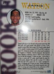 Card Back | Jamie Watson Basketball Cards 1994 Hoops