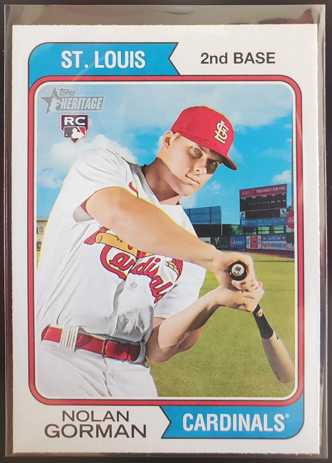 Nolan Gorman 19 Prices [Rookie] 2023 Topps Heritage Baseball Cards
