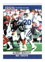 Albert Bentley #128 Football Cards 1990 Pro Set FACT Cincinnati Prices