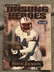 Steve Jackson Football Cards 1999 Fleer Unsung Heroes Prices
