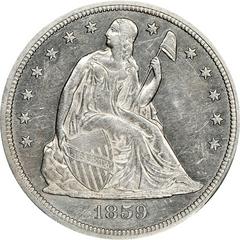 1859 S Coins Seated Liberty Dollar Prices