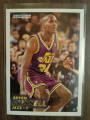 Byron Russell #389 Basketball Cards 1993 Fleer Prices