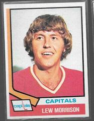 Lew Morrison #125 Hockey Cards 1974 Topps Prices