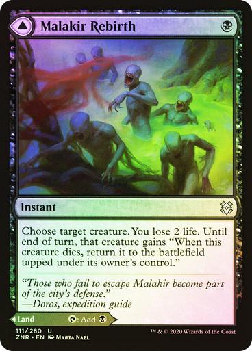 Malakir Rebirth & Malakir Mire [Foil] #111 Magic Zendikar Rising