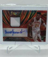 Bruno Fernando [Red Wave] #BFN Basketball Cards 2019 Panini Select Rookie Jersey Autographs Prices