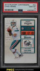 Chad Henne #50 Football Cards 2010 Playoff Contenders Prices