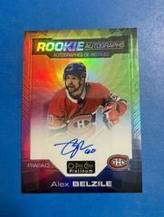 Alex Belzile [Rainbow Color Wheel] #R-AE Hockey Cards 2020 O Pee Chee Platinum Rookie Autographs Prices