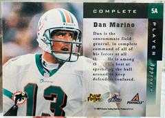 Back Of Card | Dan Marino Football Cards 1998 Panini Score Complete Players