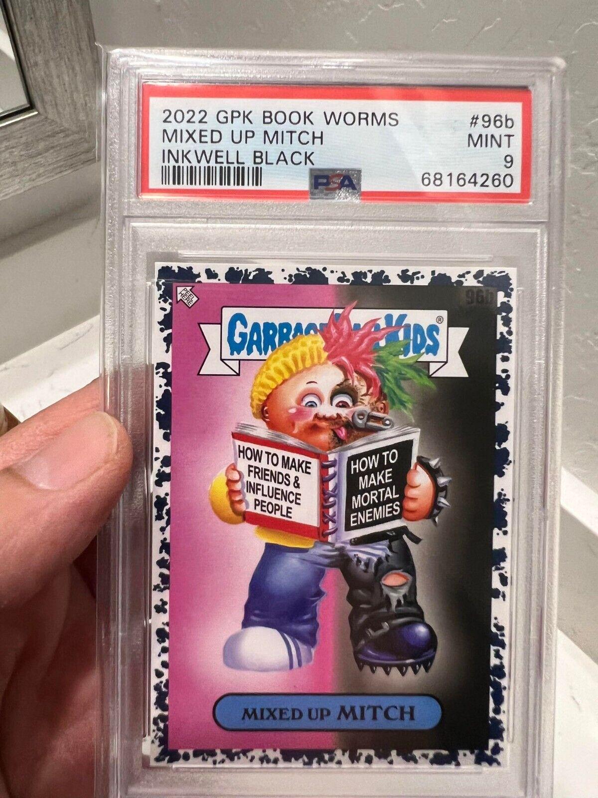 Mixed Up Mitch [Black] #96b Garbage Pail Kids Book Worms