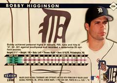 Rear | Bobby Higginson Baseball Cards 1998 Fleer Tradition