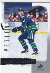 Elias Pettersson Hockey Cards 2020 SP Authentic Prices