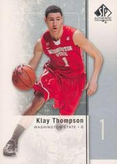Klay Thompson #23 Basketball Cards 2011 SP Authentic Prices