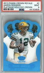 Aaron Rodgers [Platinum Holo Die Cut] #2 Football Cards 2013 Panini Crown Royale Prices