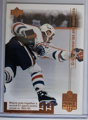 51 Game Points Streak Hockey Cards 1999 Upper Deck Wayne Gretzky Living Legend Prices