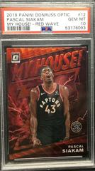 Pascal Siakam [Red Wave] Basketball Cards 2019 Panini Donruss Optic My House Prices