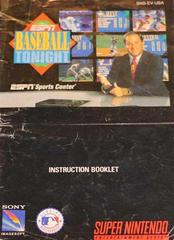 ESPN Baseball Tonight - Manual | ESPN Baseball Tonight Super Nintendo