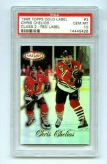 Chris Chelios [Class 2 Red] #3 Hockey Cards 1998 Topps Gold Label Prices
