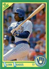 glenn braggs Baseball Cards 1990 Score Prices