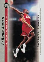 LeBron James #13 Basketball Cards 2003 Upper Deck Phenomenal Beginning Prices