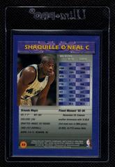 Back Side Of Card | Shaquille O'Neal Basketball Cards 1994 Finest
