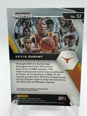 Back Of Card | Kevin Durant Basketball Cards 2021 Panini Prizm Draft Picks