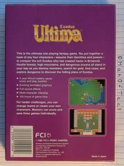 Box Back | Ultima Exodus NES
